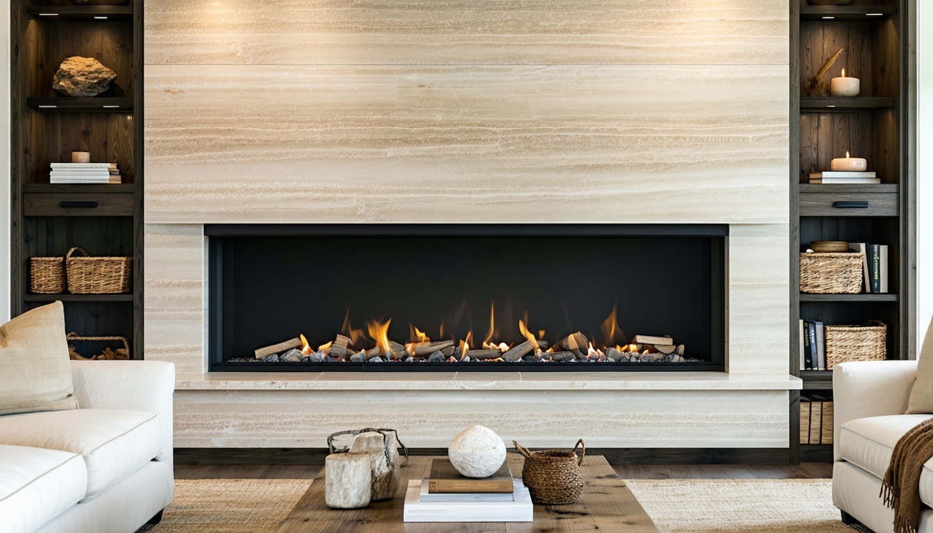 A fireplace mantel can be custommade to match the stone surround or contrast with wood or mantels for added characterOne of the most exciting things about using natural stone is how well it goes with other materials and features You can choose a clea-1