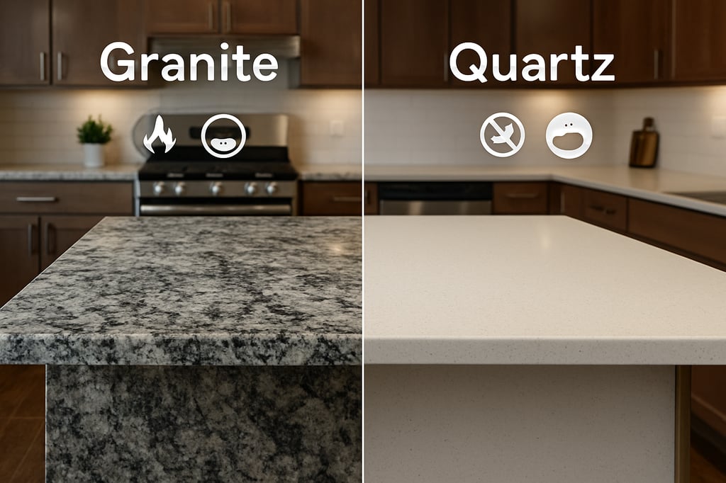 Quartz vs Granite: Countertop Comparison, Heat & Cost Guide