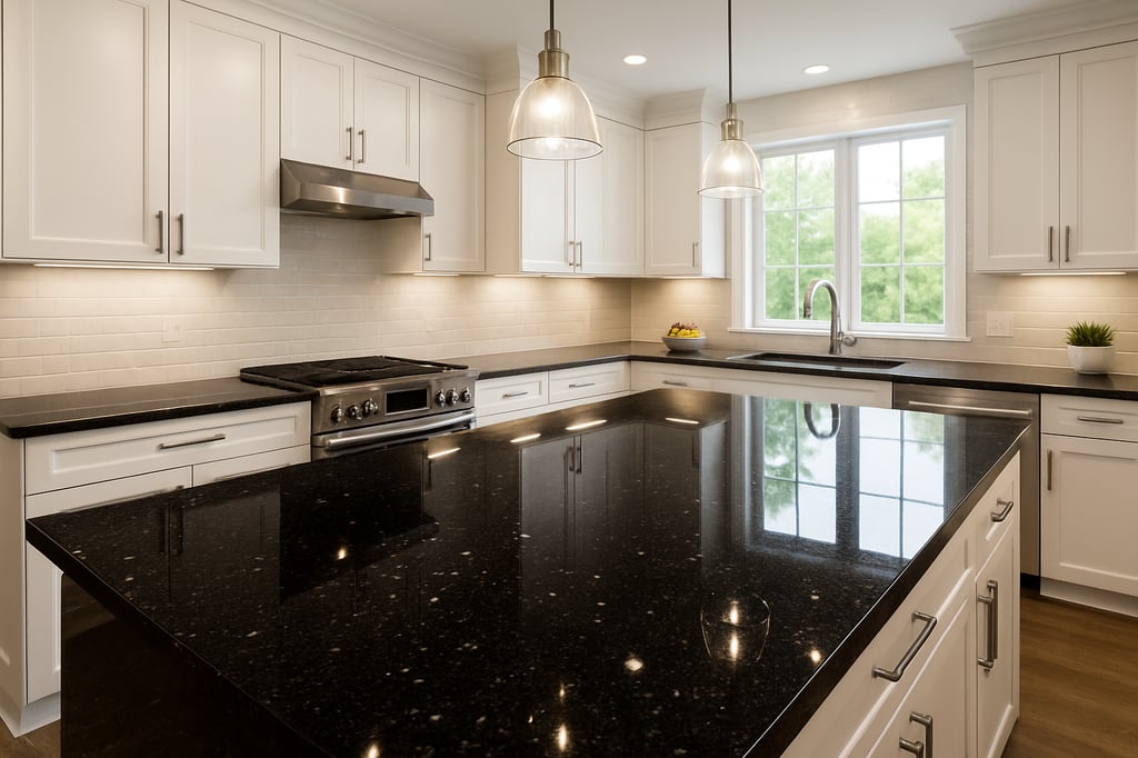 Black Granite Countertops: Benefits, Popular Varieties, What to Expect