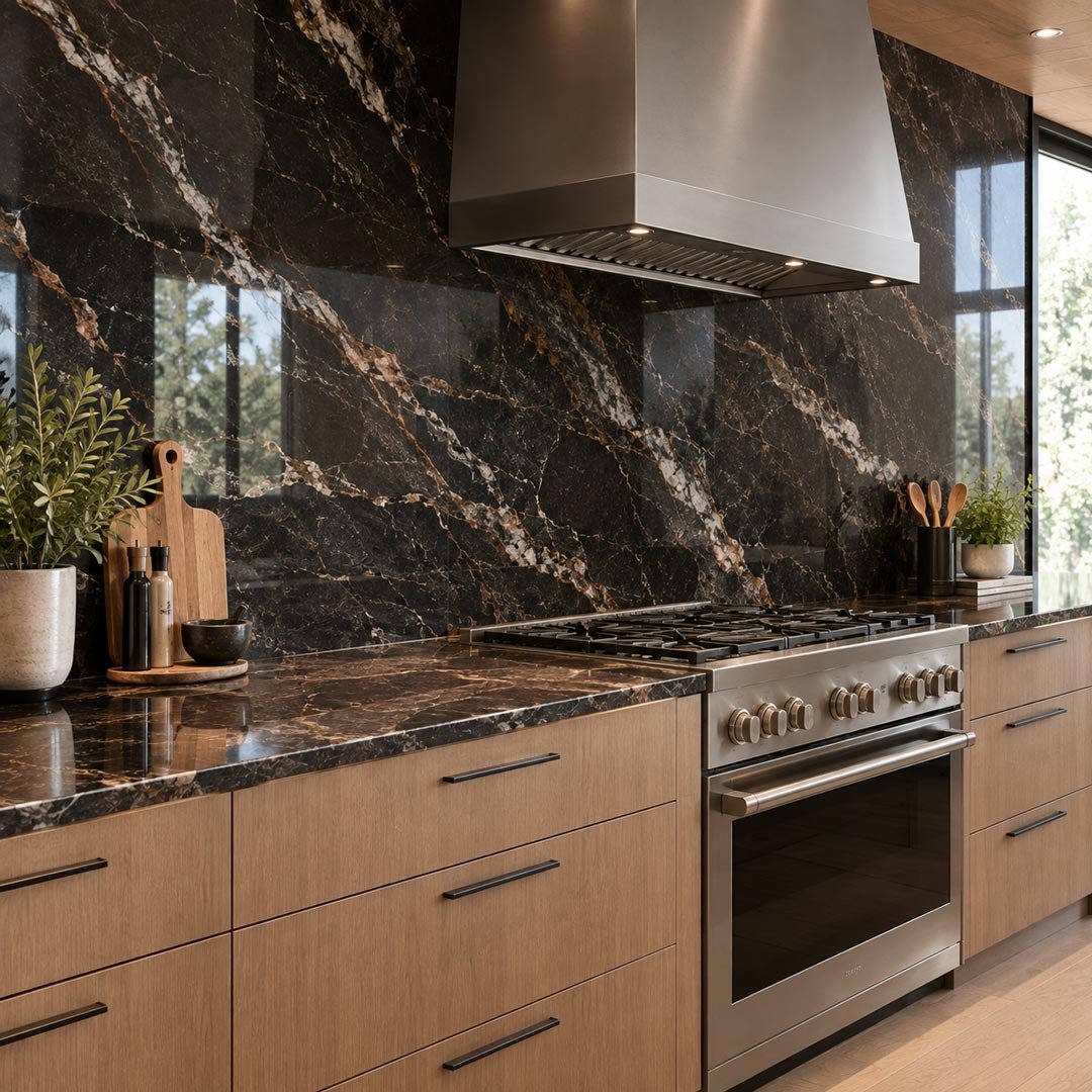 Full Height Backsplash - Granite Guy
