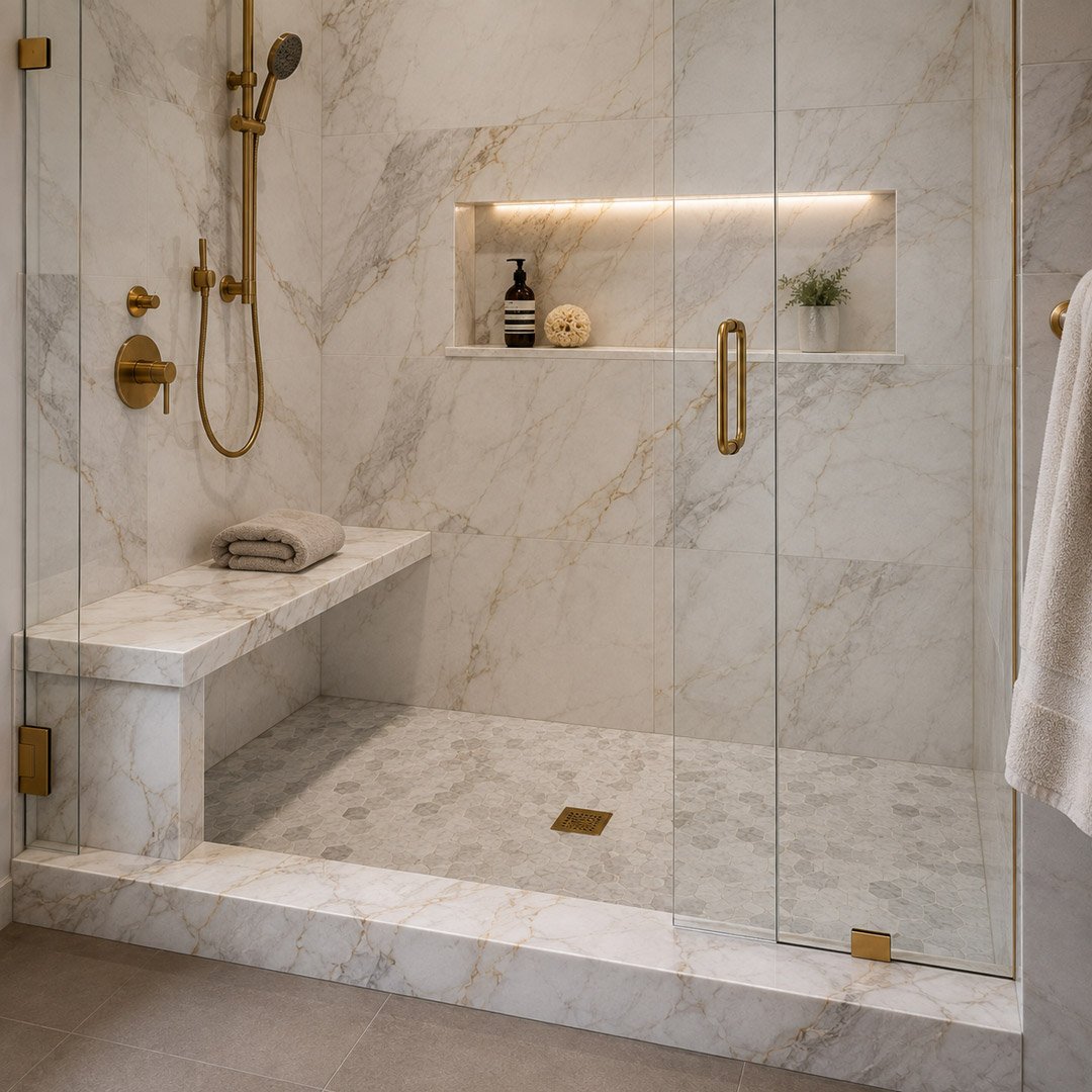 Shower Benches Thresholds - Granite Guy