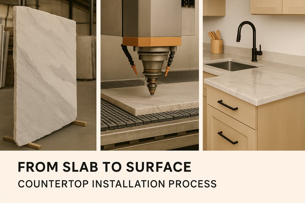From Slab to Surface Countertop Installation Process