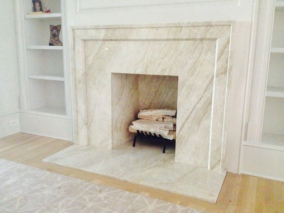 Quartzite Fireplace Surrounds: The Marble Look With Granite Durability