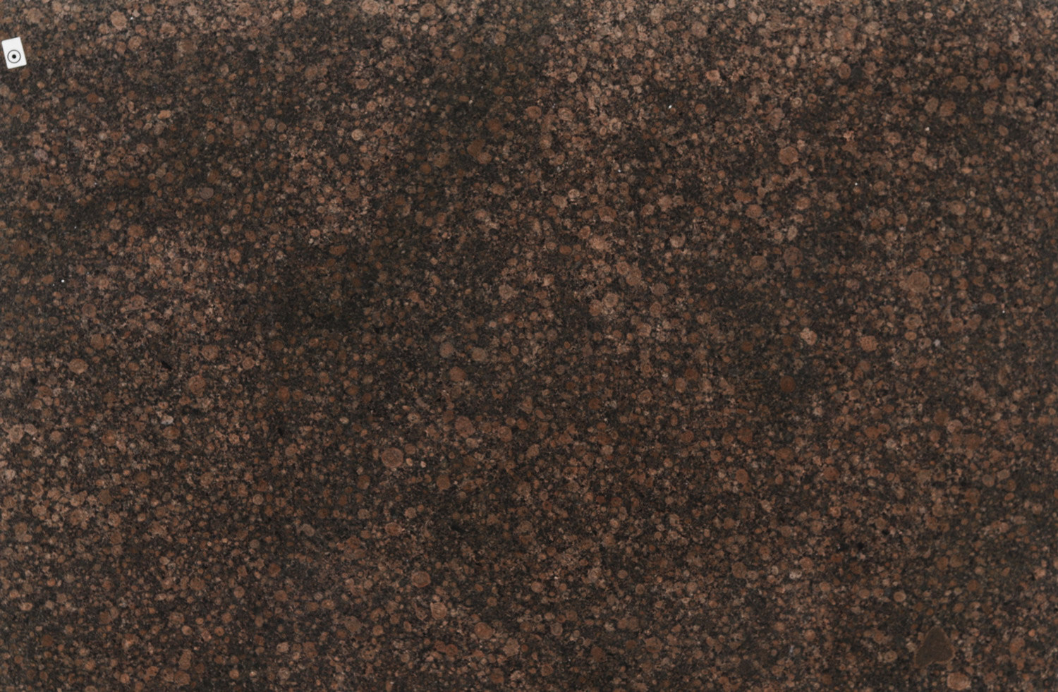Baltic Brown granite countertops with rich brown and black circular pattern, ideal for kitchen countertops, vanities, and fireplaces by Granite Guy Inc.