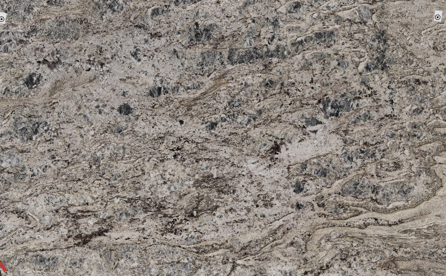 Blue Flower granite countertops with intricate blue, gray, and beige patterns, perfect for kitchen countertops and fireplaces by Granite Guy Inc.