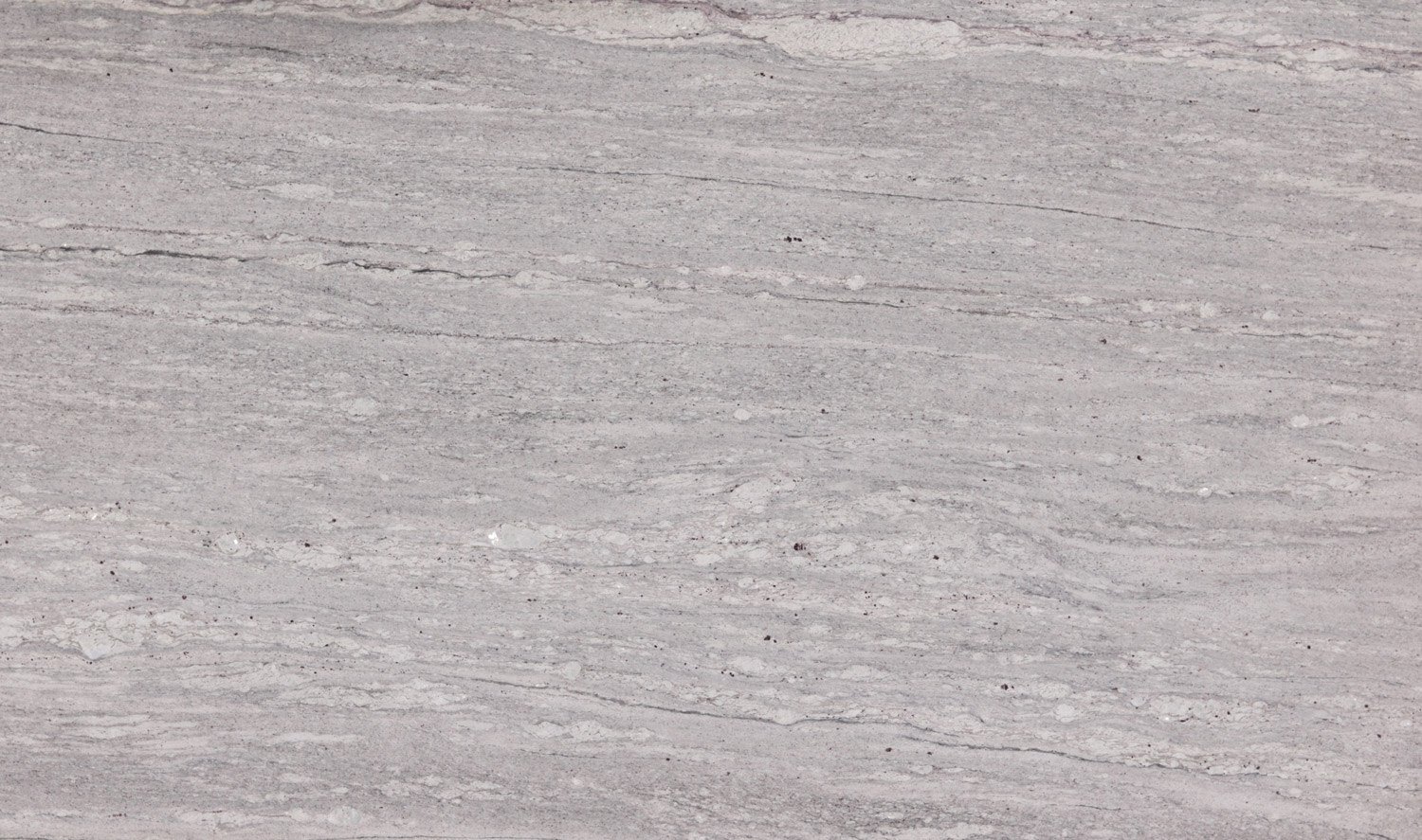 River White granite countertops with soft white and gray flowing patterns, perfect for kitchen countertops by Granite Guy Inc.