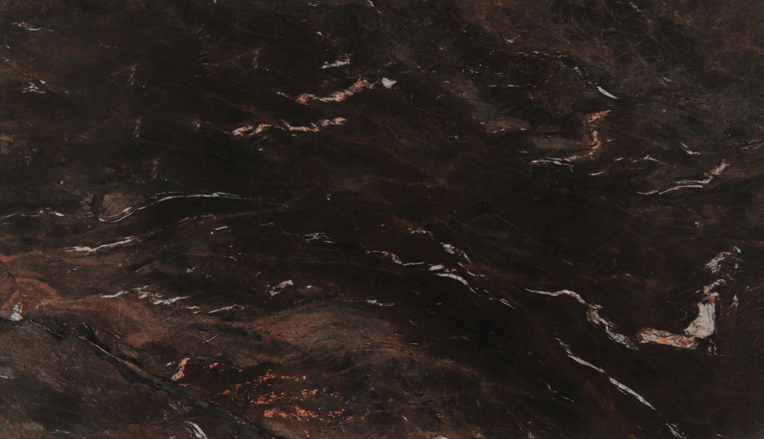 India Brown marble countertops with deep brown tones and striking veining, perfect for kitchen countertops and fireplaces by Granite Guy Inc.