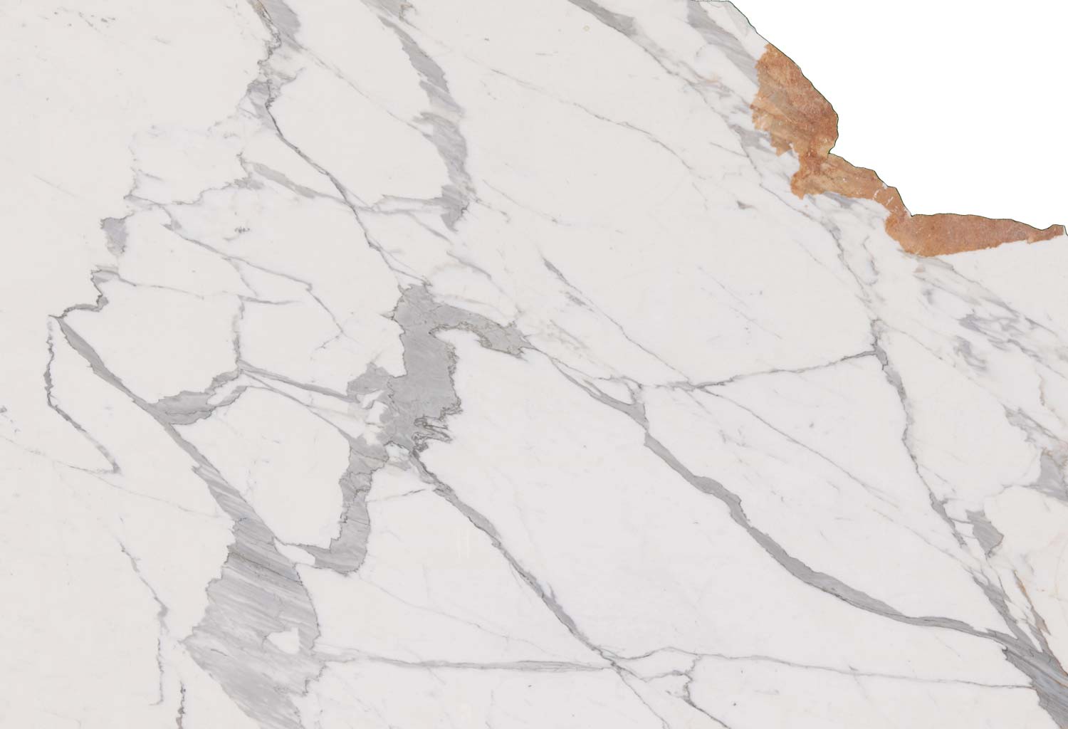 Statuario marble countertops with bold gray patterns, perfect for kitchen countertops and fireplaces by Granite Guy Inc.