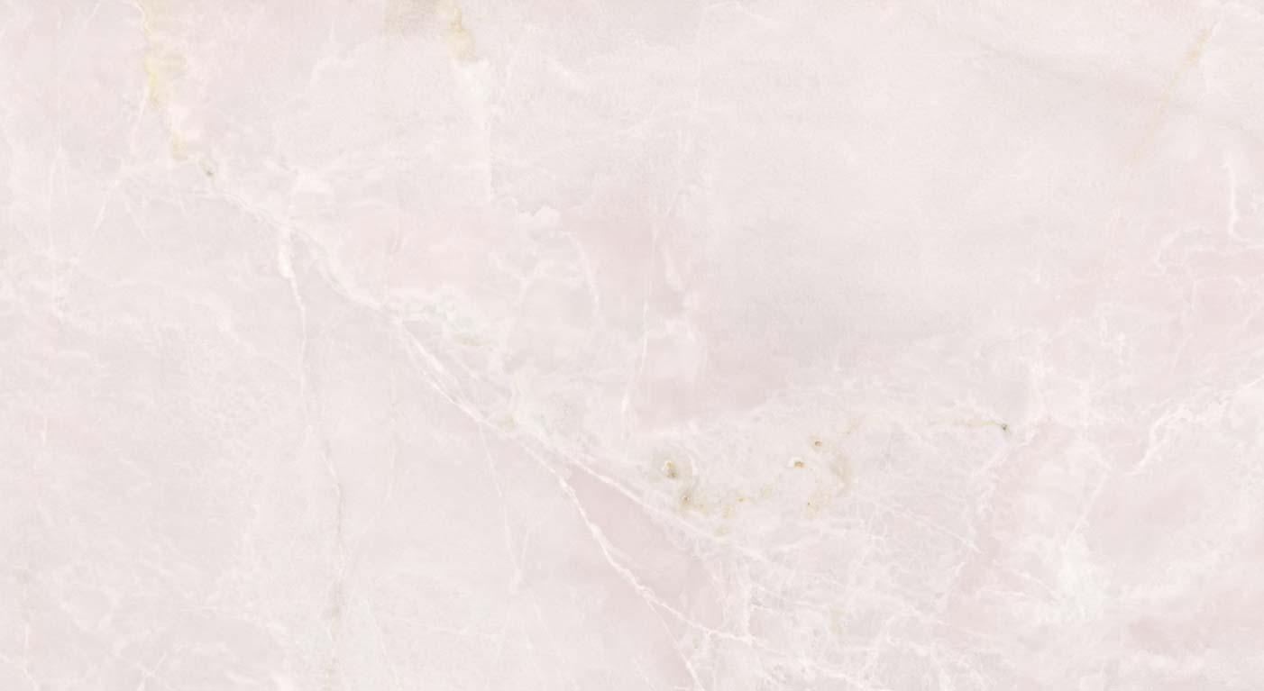 Onyx Pink Polished countertops with soft blush tones and delicate white veining for kitchen countertops. Onyx by Granite Guy Inc.
