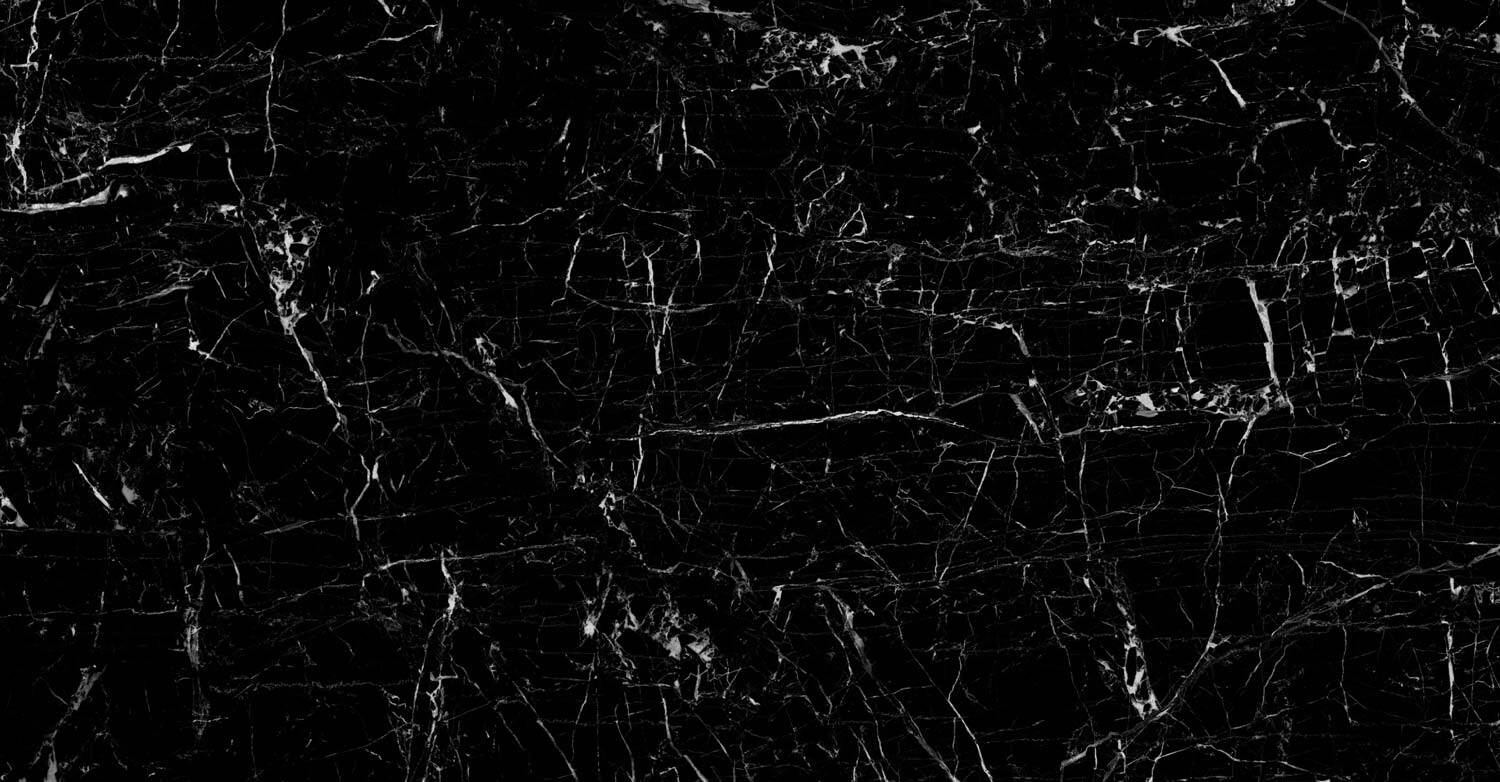 Neolith Niagara porcelain kitchen countertops with bold black base and striking white veining. Neolith porcelain by Granite Guy Inc.