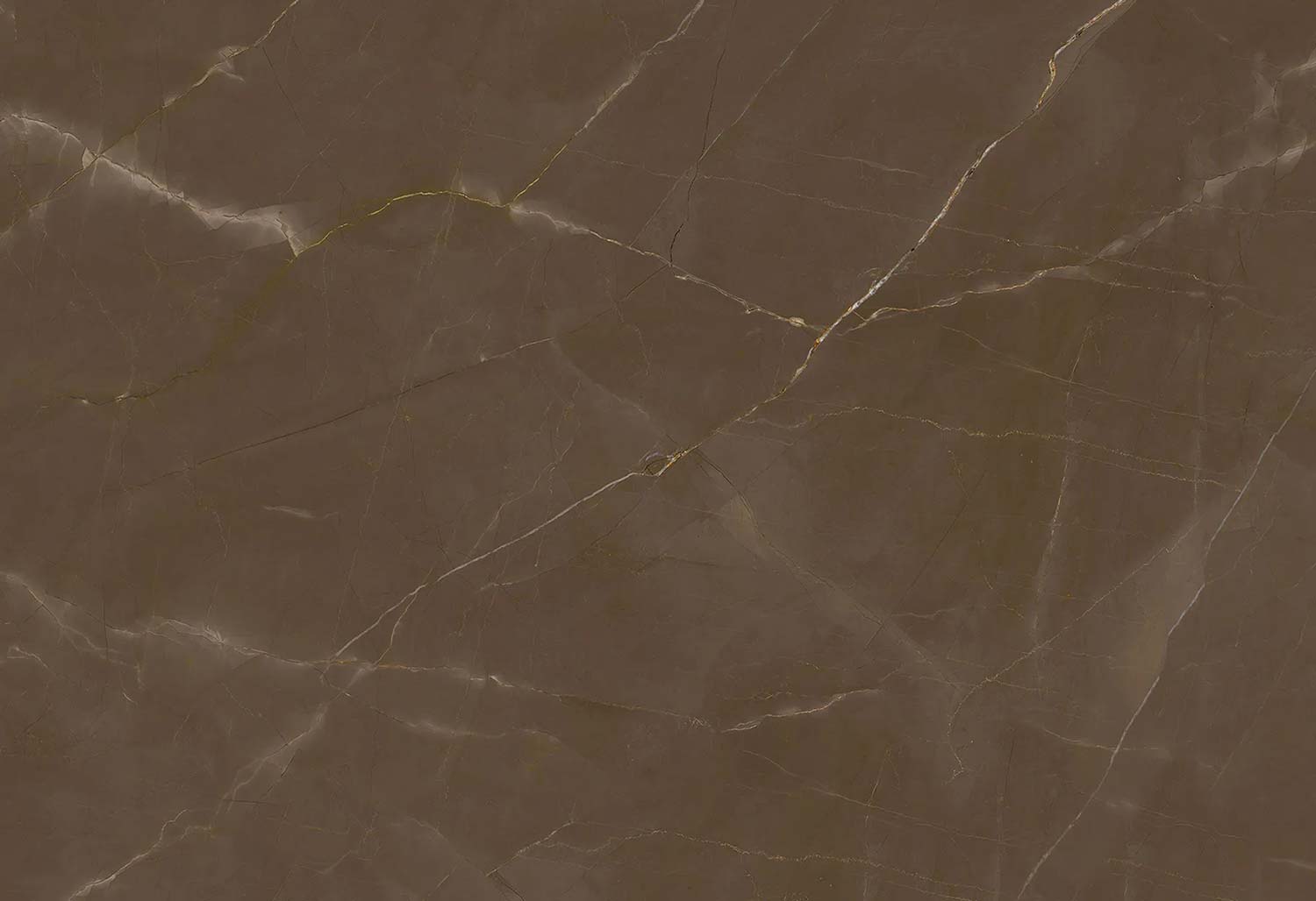 Neolith Pulpis porcelain kitchen countertops in rich brown with soft white and gold veining. Neolith porcelain by Granite Guy Inc.