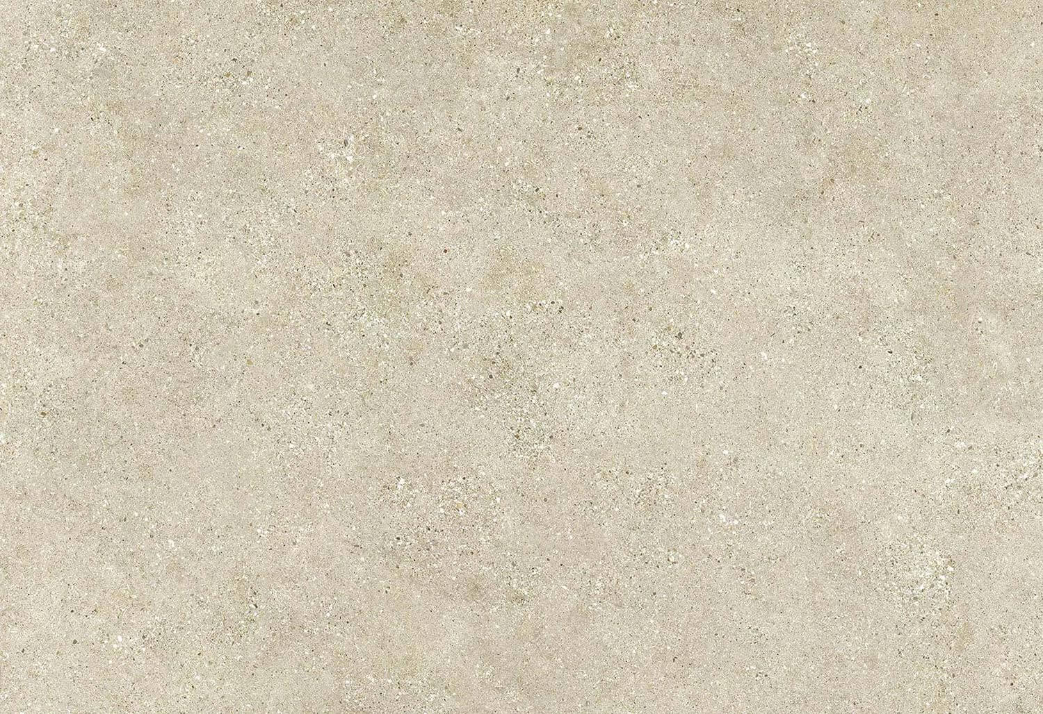 Neolith Shilin porcelain kitchen countertops in warm beige with soft limestone texture. Neolith porcelain by Granite Guy Inc.