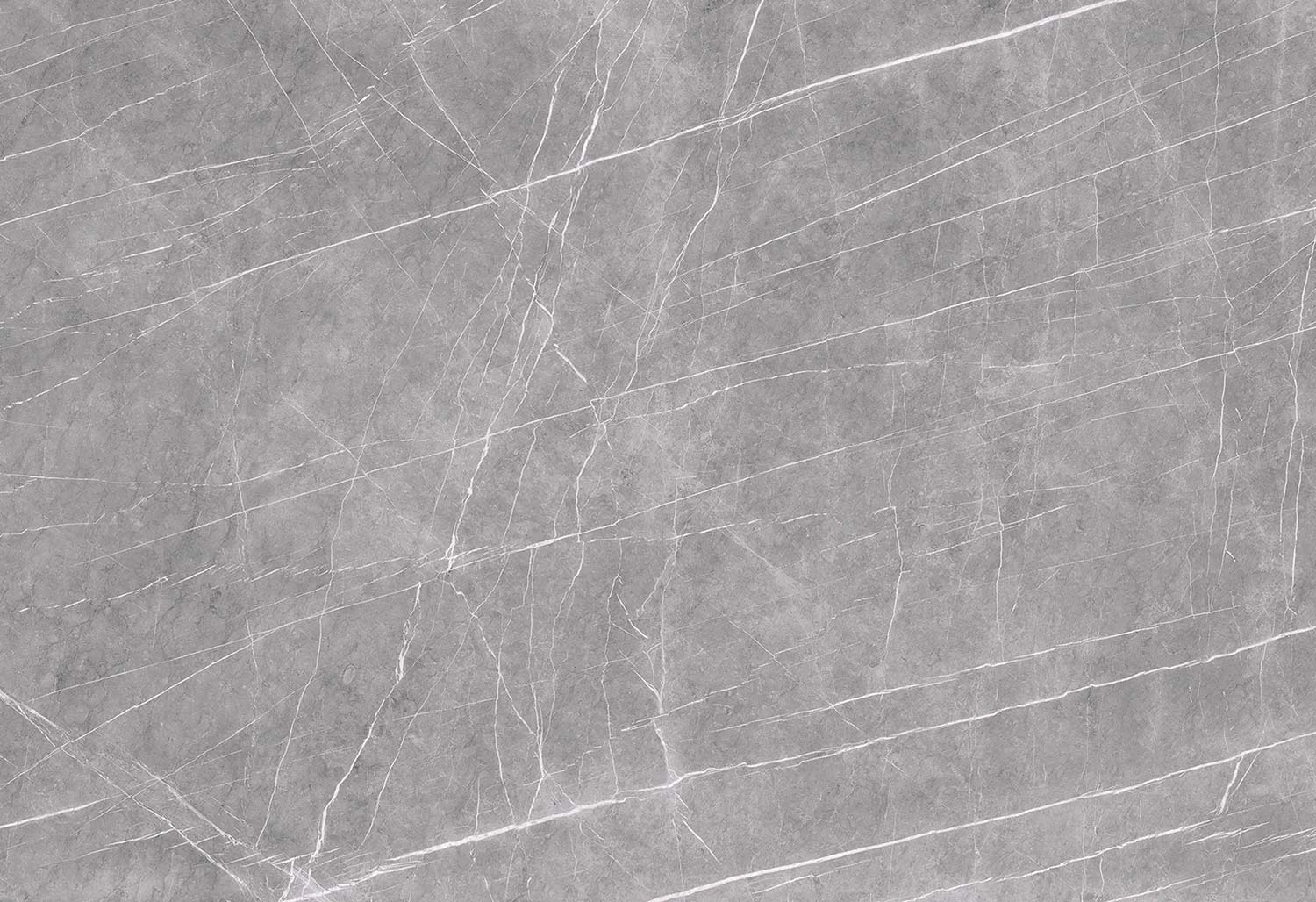 Neolith Zara Stone countertops in soft gray with white veining, perfect for kitchen countertops. Neolith porcelain by Granite Guy Inc.