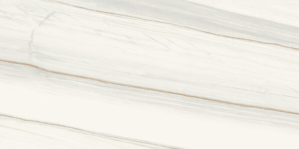 SapienStone Bianco Lasa porcelain kitchen countertops with soft linear white and taupe veining by Granite Guy Inc.
