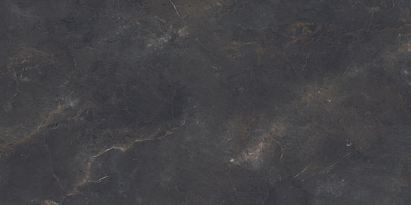 SapienStone Black Diamond porcelain kitchen countertops with dark charcoal tones and subtle veining by Granite Guy Inc.