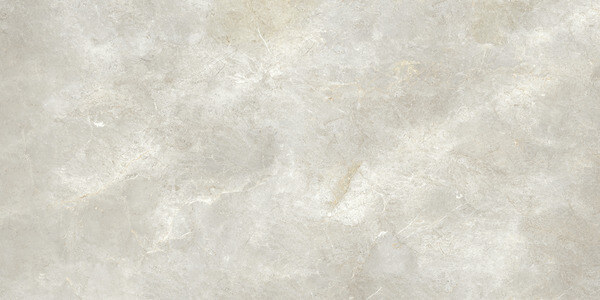 SapienStone Platinum White porcelain kitchen countertops with soft silver-gray base and cloudy texture by Granite Guy Inc.