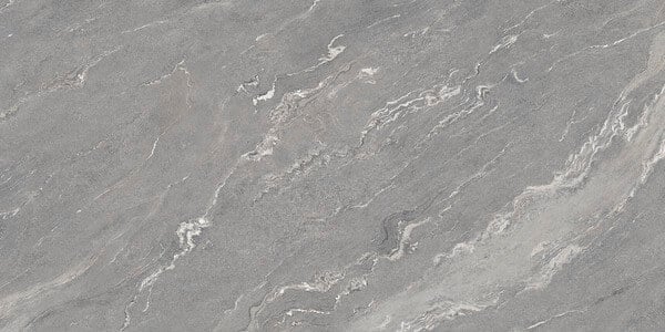 SapienStone Quarzite Vals porcelain kitchen countertops with flowing gray tones and soft white veining by Granite Guy Inc.
