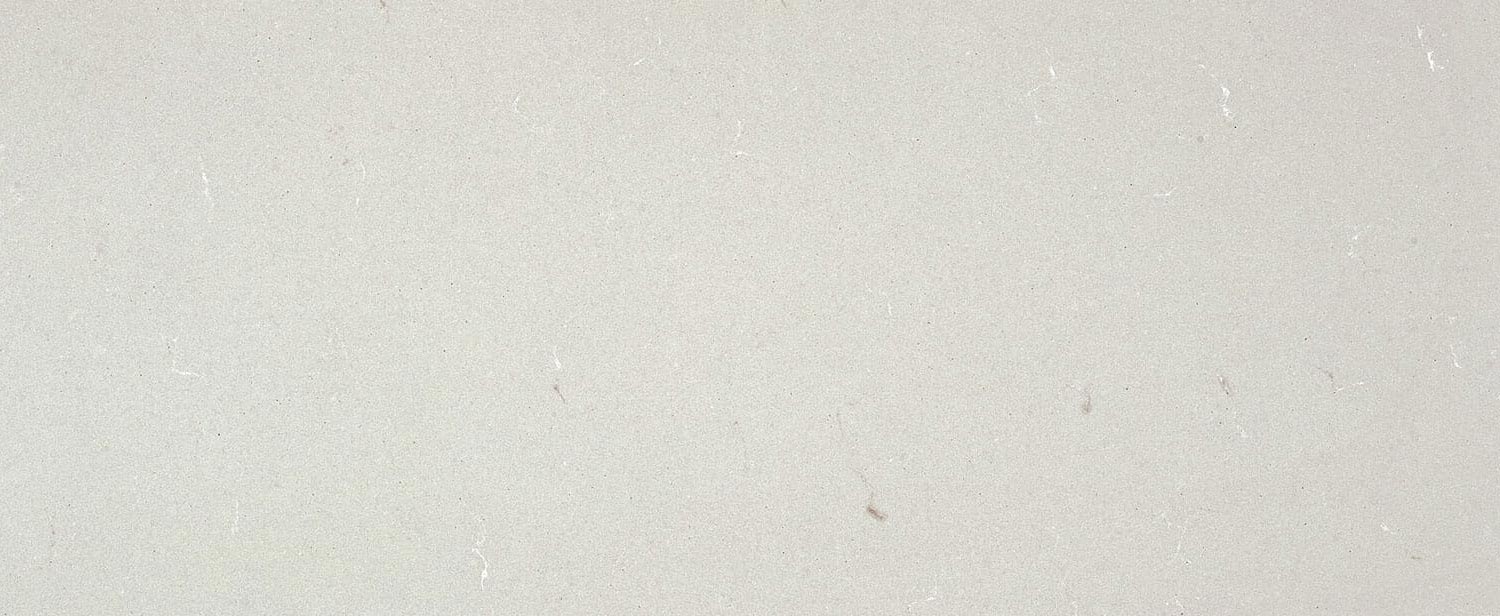 Caesarstone Quartz 4001 Fresh Concrete countertops in a light, neutral tone, perfect for kitchen countertops. Caesarstone quartz by Granite Guy Inc.