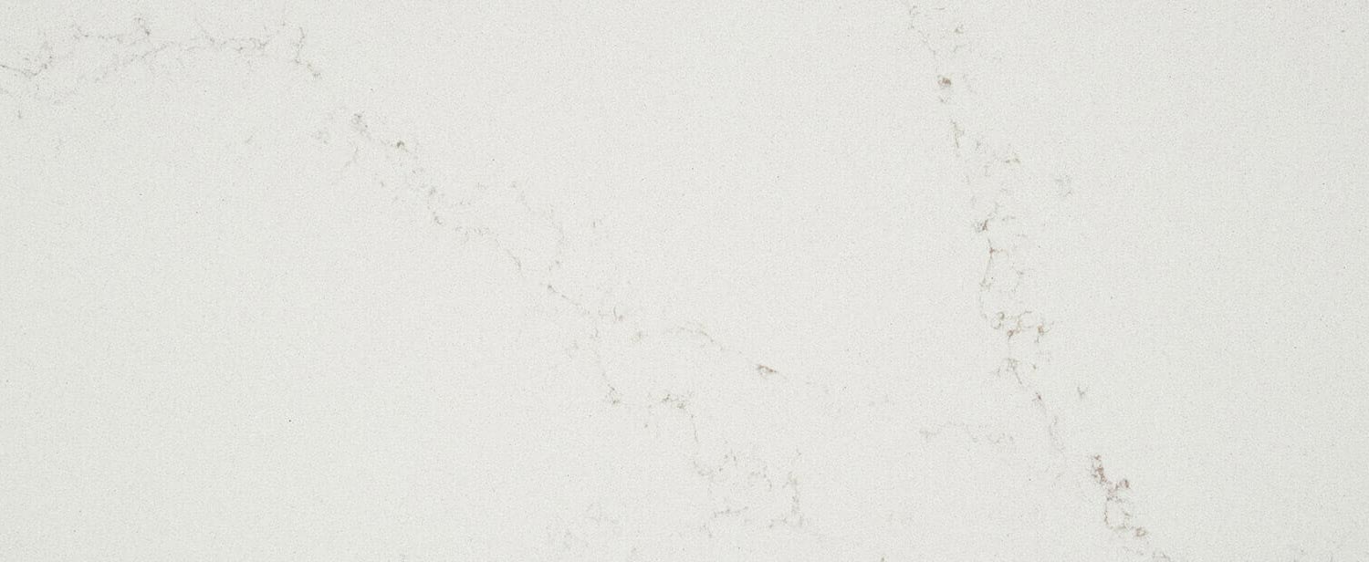 Caesarstone Quartz 515 Palm Shade countertops in a soft, warm beige tone, perfect for kitchen countertops. Caesarstone quartz by Granite Guy Inc.