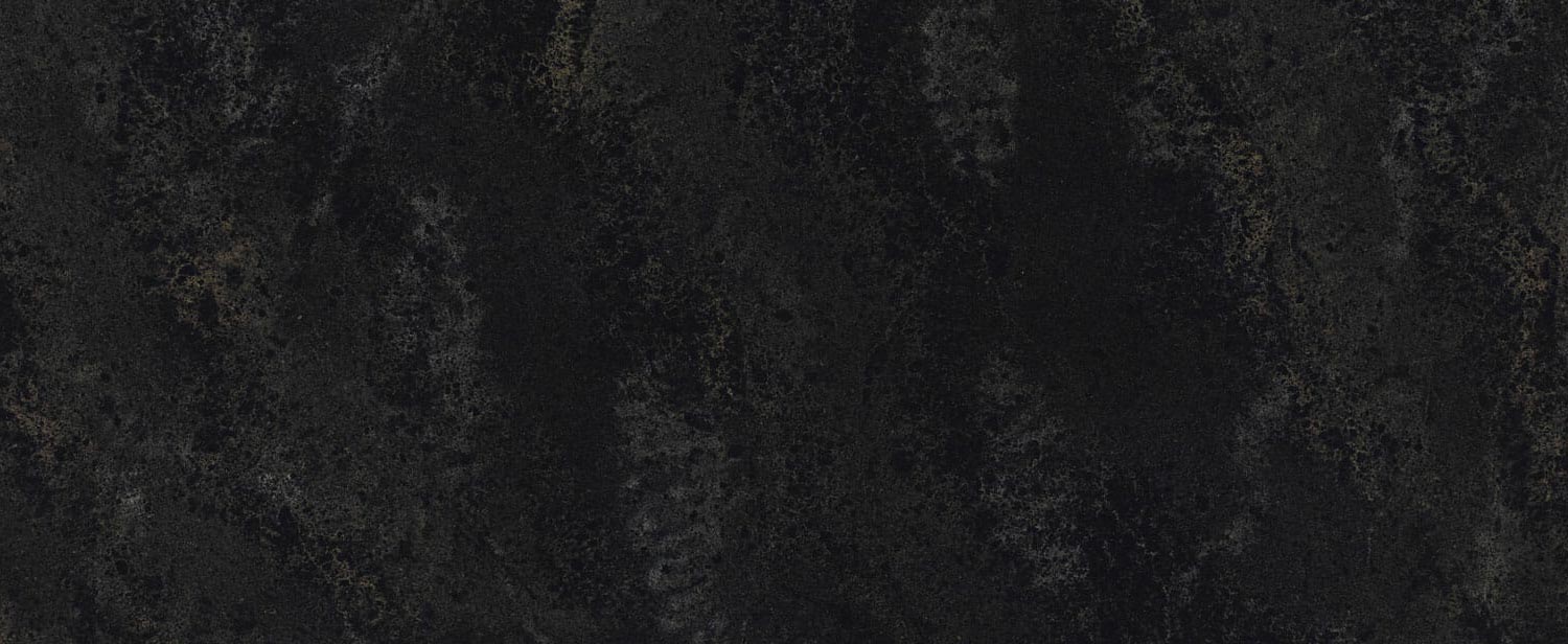 Caesarstone Quartz 5820 Darcrest countertops in rich black with earthy brown undertones, ideal for kitchen countertops. Caesarstone quartz by Granite Guy Inc.