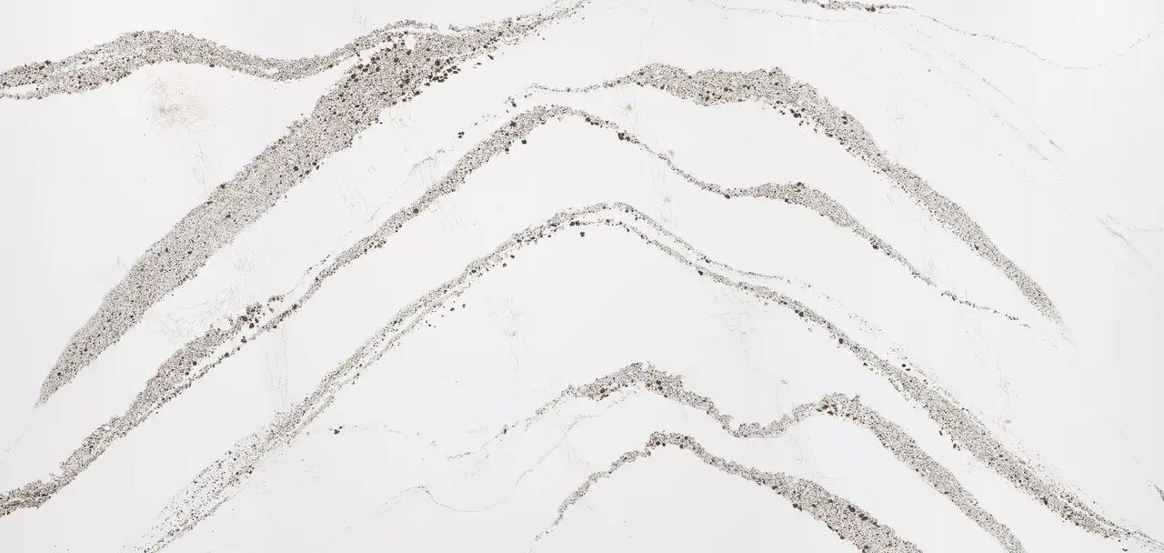 Cambria Quartz Annicca countertops with bold veining and speckled detail, perfect for kitchen countertops by Granite Guy Inc.