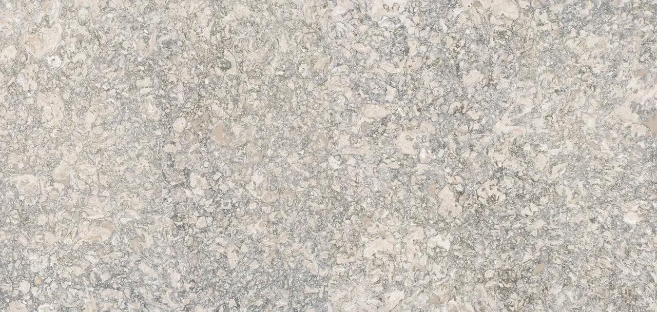Cambria Quartz Berwyn countertops with beige and gray swirls, perfect for kitchen countertops by Granite Guy Inc.