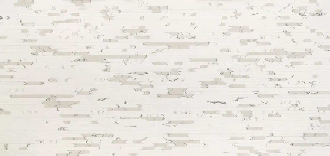 Cambria Quartz Brittanicca Block countertops with linear pattern and soft gray veining, perfect for kitchen countertops by Granite Guy Inc.