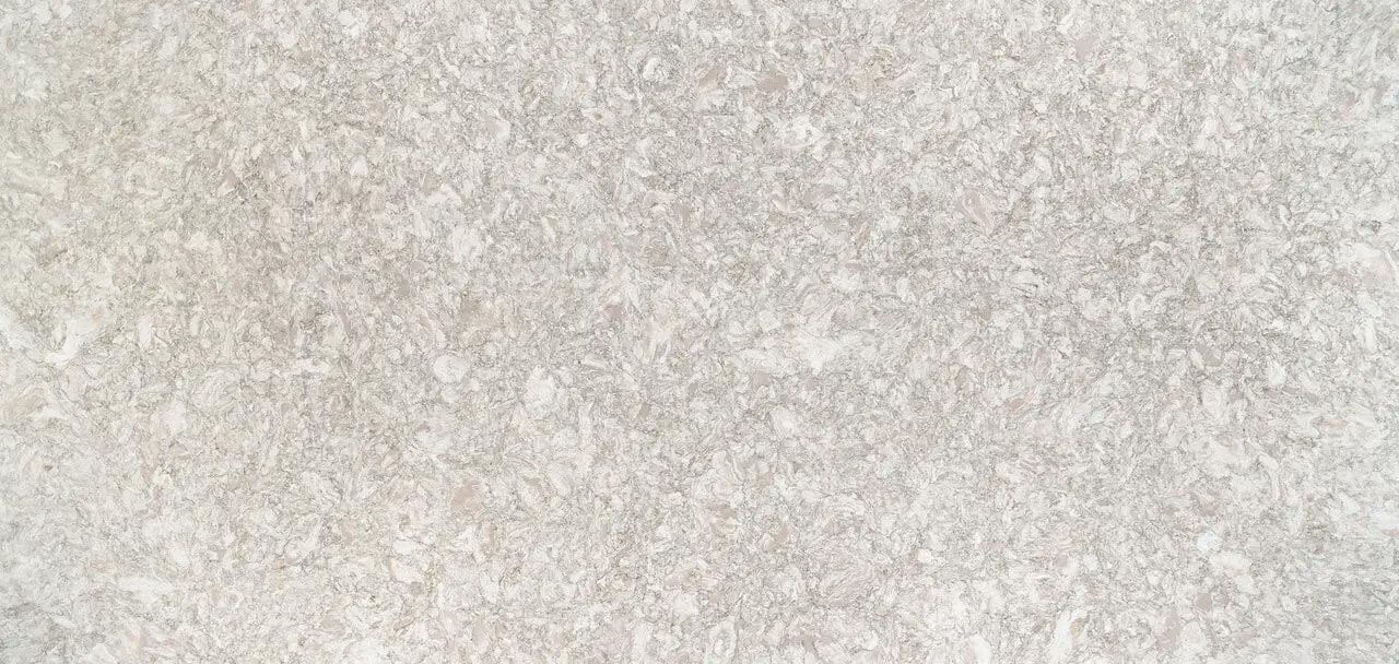 Cambria Quartz Chatsworth countertops with taupe marbling and neutral tone, perfect for kitchen countertops by Granite Guy Inc.