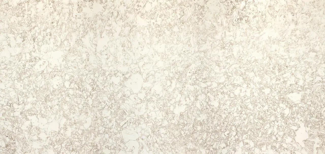 Cambria Quartz Hermitage countertops with beige patterning, perfect for kitchen countertops by Granite Guy Inc.