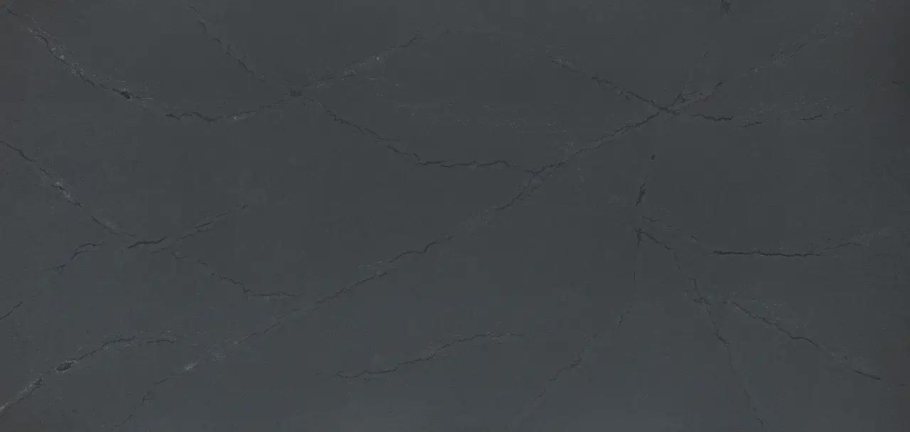 Cambria Quartz Inverness Stonestreet countertops with charcoal tone and white veining, perfect for kitchen countertops by Granite Guy Inc.
