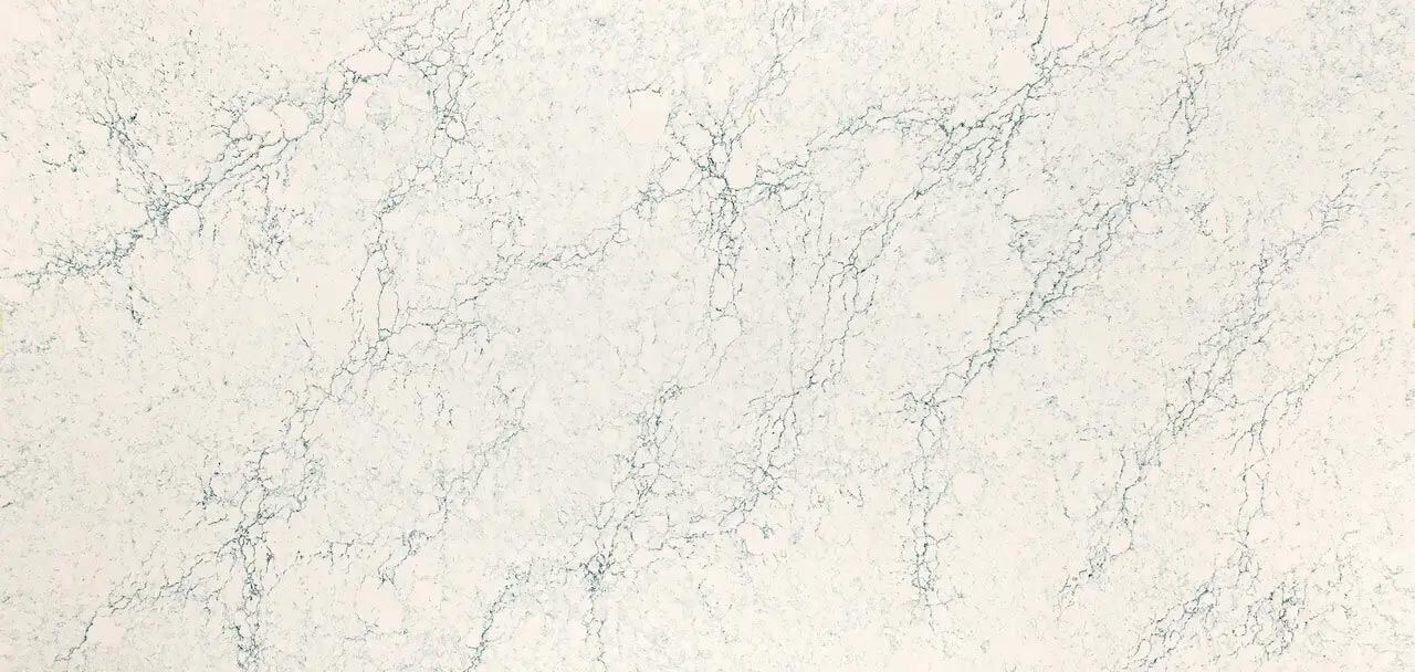 Cambria Quartz Mackworth countertops with fine gray veining, perfect for kitchen countertops by Granite Guy Inc.