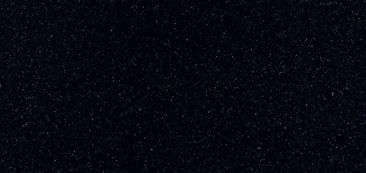 Cambria Quartz Menai countertops with black base and silver speckles, perfect for kitchen countertops by Granite Guy Inc.