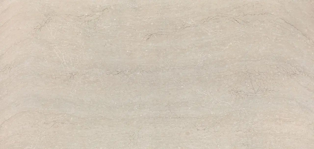 Cambria Quartz Montaaj countertops with taupe waves and white veining, perfect for kitchen countertops by Granite Guy Inc.