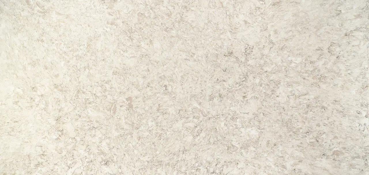 Cambria Quartz Warwick countertops with soft beige tones and gentle veining, perfect for kitchen countertops by Granite Guy Inc.