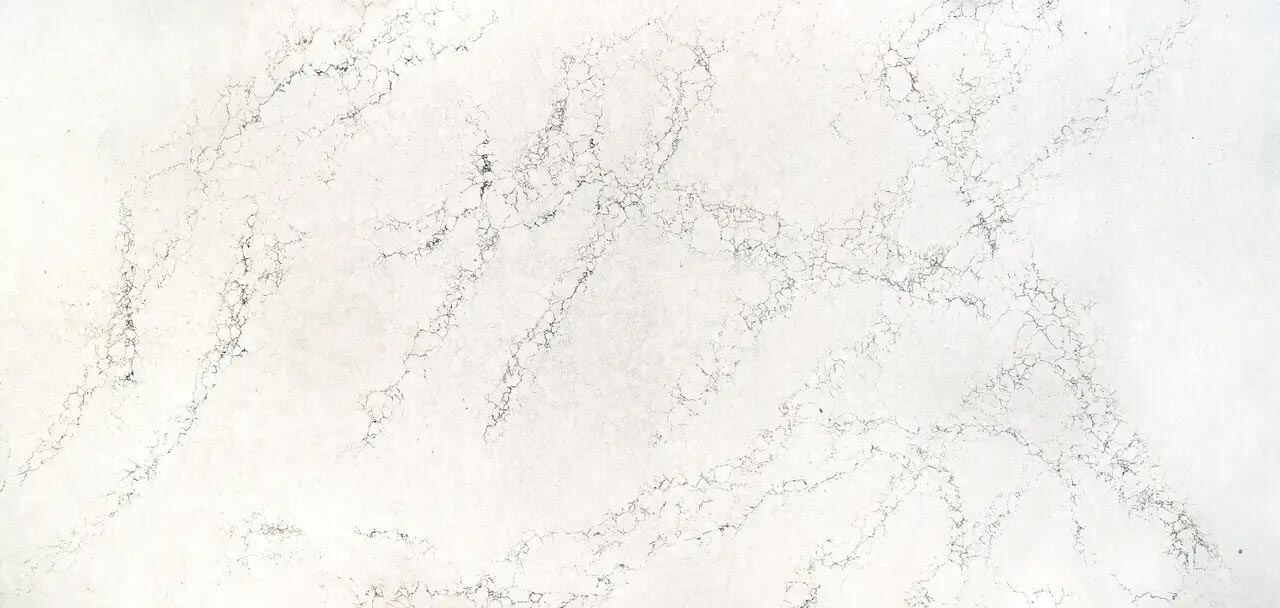 Cambria Quartz Whitendale countertops with soft white tones and gray veining, perfect for kitchen countertops by Granite Guy Inc.