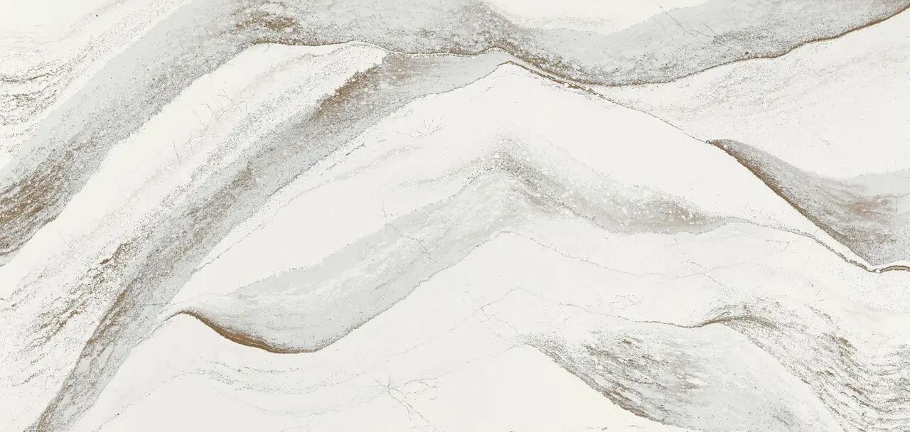 Cambria Quartz Windsor Brass countertops with soft veining and golden accents, perfect for kitchen countertops by Granite Guy Inc.