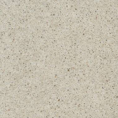Silestone Quartz Blanco City countertops with light beige-gray tone and fine grain texture, ideal for kitchen countertops. Silestone quartz by Granite Guy Inc.