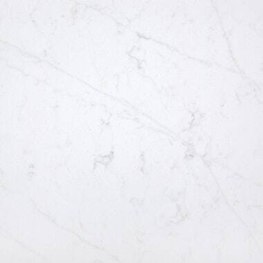 Silestone Quartz Et Statuario countertops with elegant grey veining on a bright white base, perfect for kitchen countertops. Silestone quartz by Granite Guy Inc.