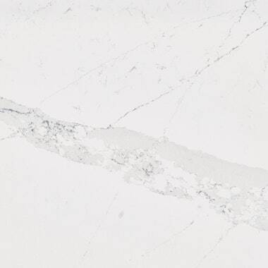 Silestone Quartz Ethereal Indigo countertops with striking blue-gray veining on white, ideal for kitchen countertops. Silestone quartz by Granite Guy Inc.