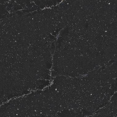 Silestone Quartz Romantic Ash countertops in a rich black tone with subtle veining and sparkles, perfect for kitchen countertops. Silestone quartz by Granite Guy Inc.
