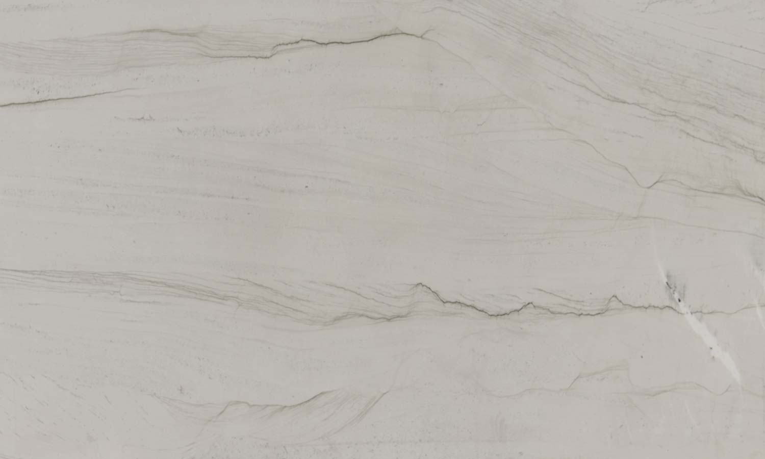 Mont Blanc quartzite countertops with soft white tones and delicate gray veining, perfect for kitchen countertops by Granite Guy Inc.
