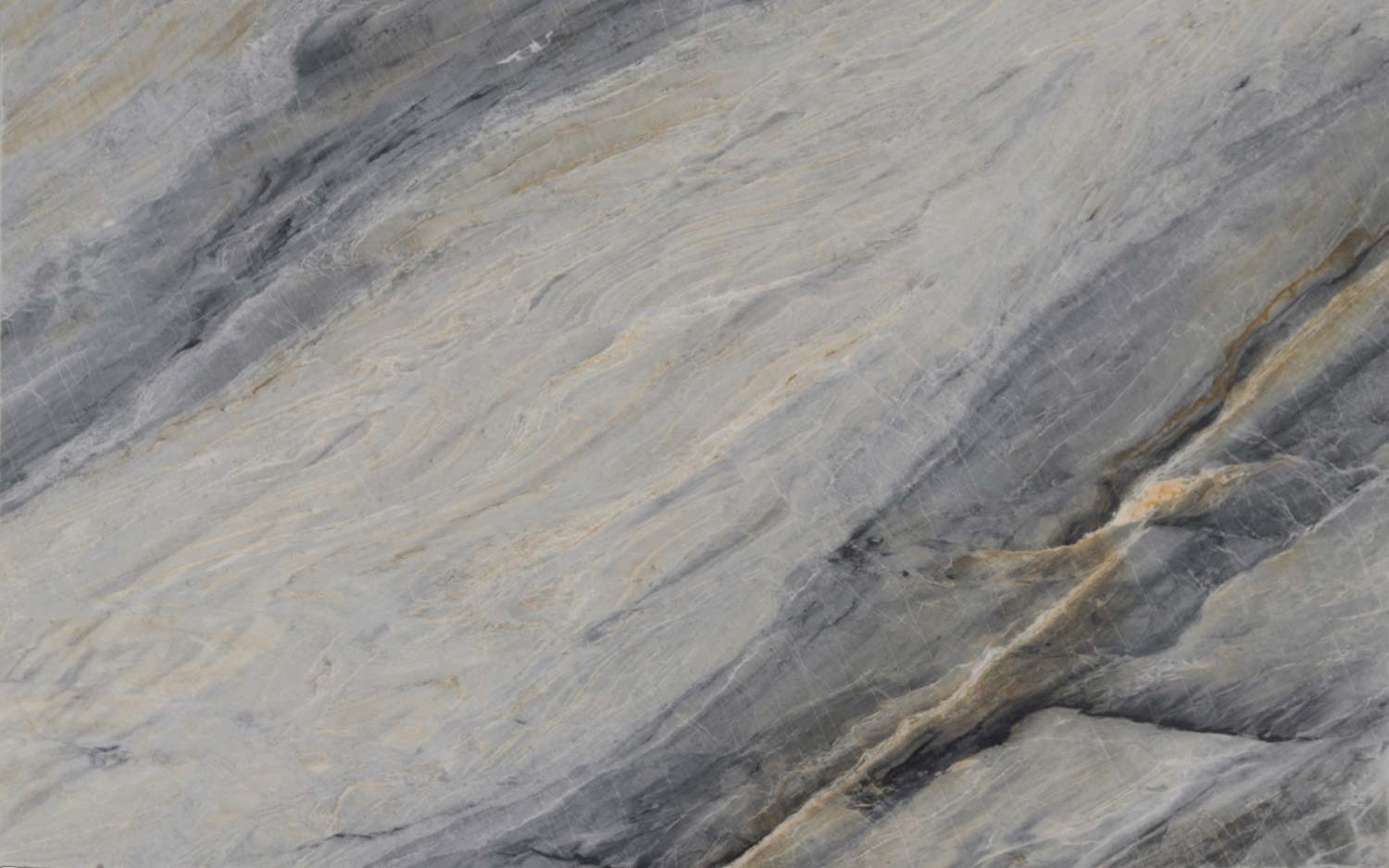 Bali Blue quartzite countertops with striking blue-gray tones and warm gold veining, perfect for kitchen countertops by Granite Guy Inc.