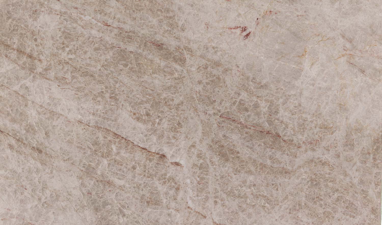 Ice Flakes quartzite countertops with soft beige and red accents, ideal for kitchen countertops and statement islands by Granite Guy Inc.