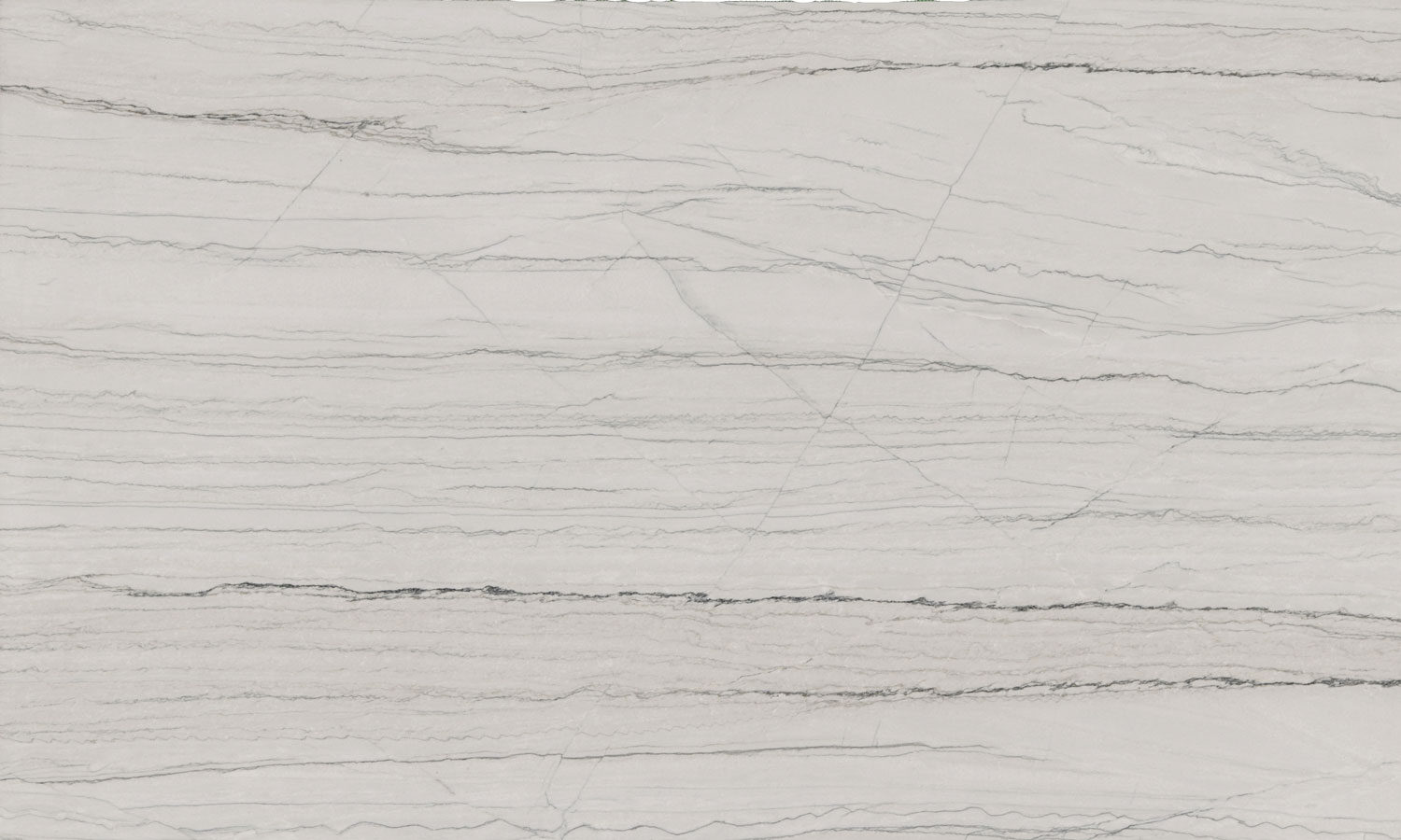 White Macaubas quartzite kitchen countertops with elegant linear patterns, perfect for kitchens, bathrooms, and fireplaces. Granite Guy Inc.