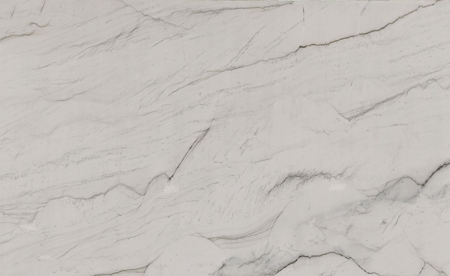 Zermatt quartzite countertops with soft white tones and elegant gray veining, perfect for kitchen countertops and stylish islands by Granite Guy Inc.